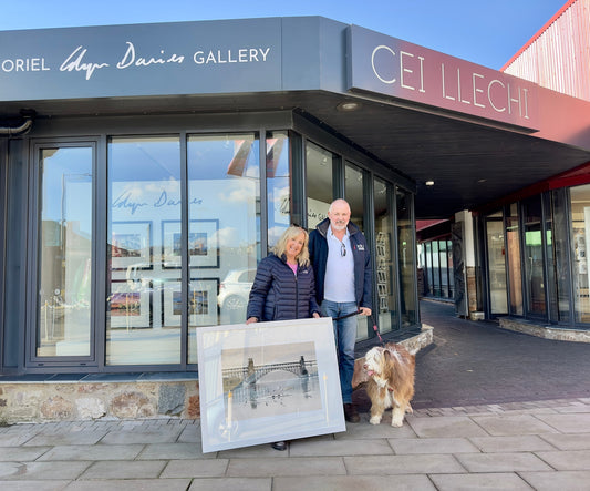 Happy customer for an Edition Print of "Island Hopping" Britannia Bridge
