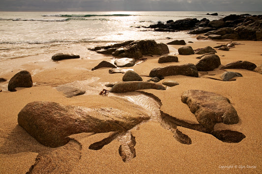 "Delicate Fingers between Hard Rocks" Porth Chapel, Cornwall