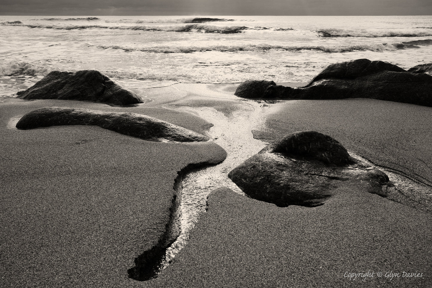 "A Light Cut" Porth Chapel, Cornwall