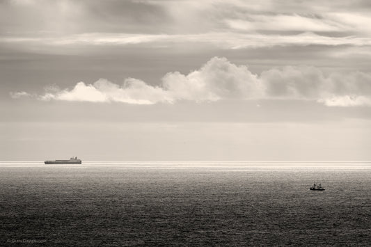 "Long Ships Pass This Way" Land's End, Cornwall