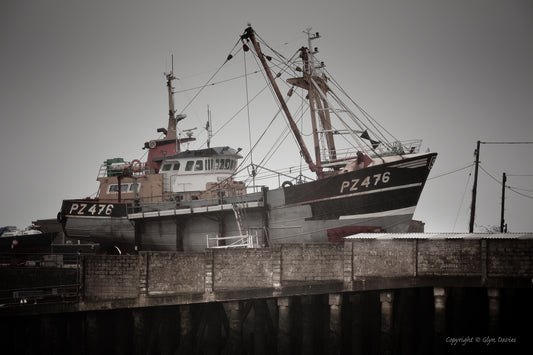 "No Fish Under This Trawler" Newlyn, Cornwall