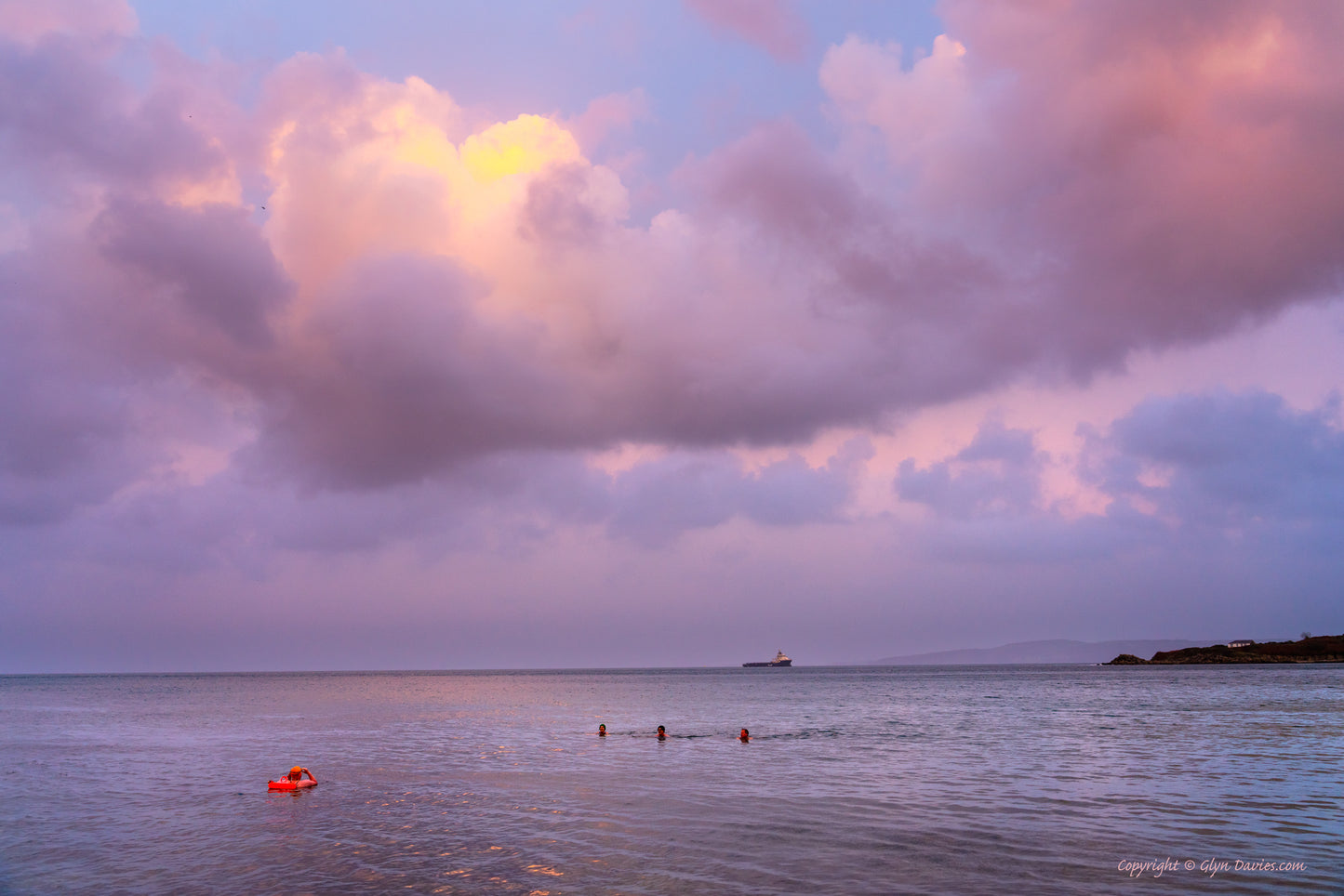 "Swimmers in Water Colours" Traeth Bychan