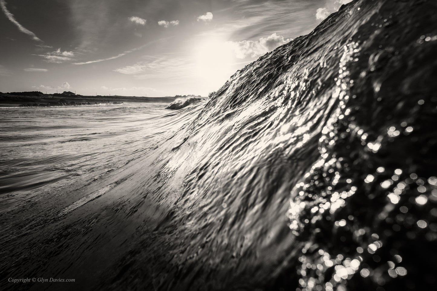"Sunlit Sea Wall" Rhosneigr