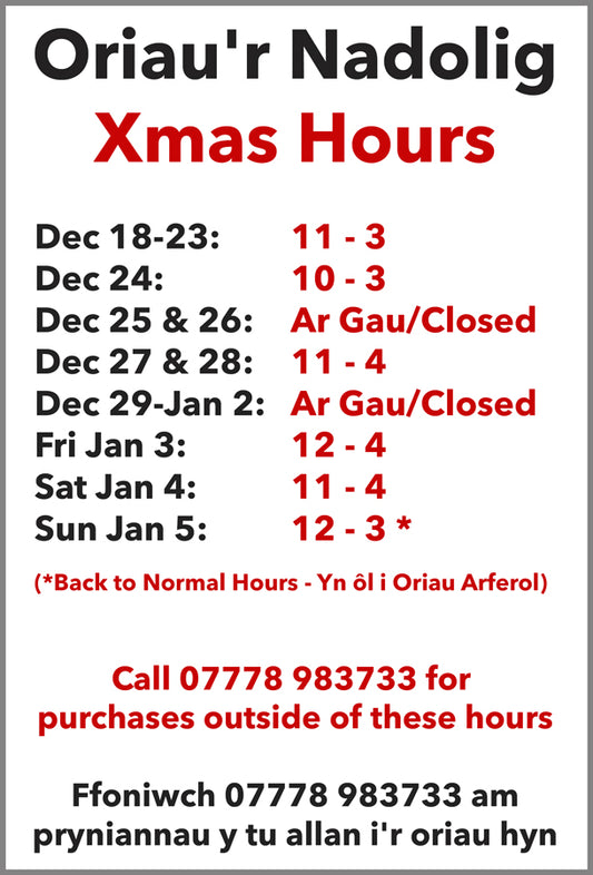 Christmas Opening Hours 2024