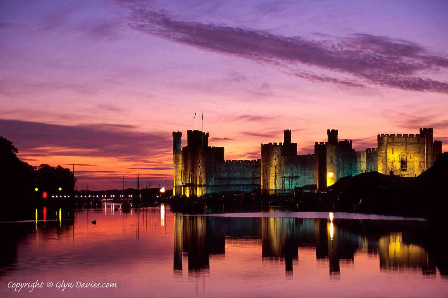 "Caernarfon in Pink"