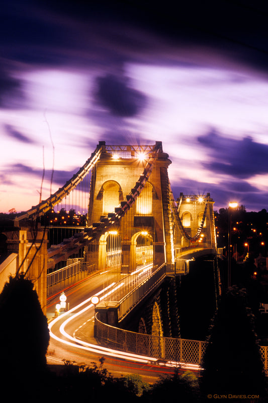 "Racing Dusk" Menai Suspension Bridge