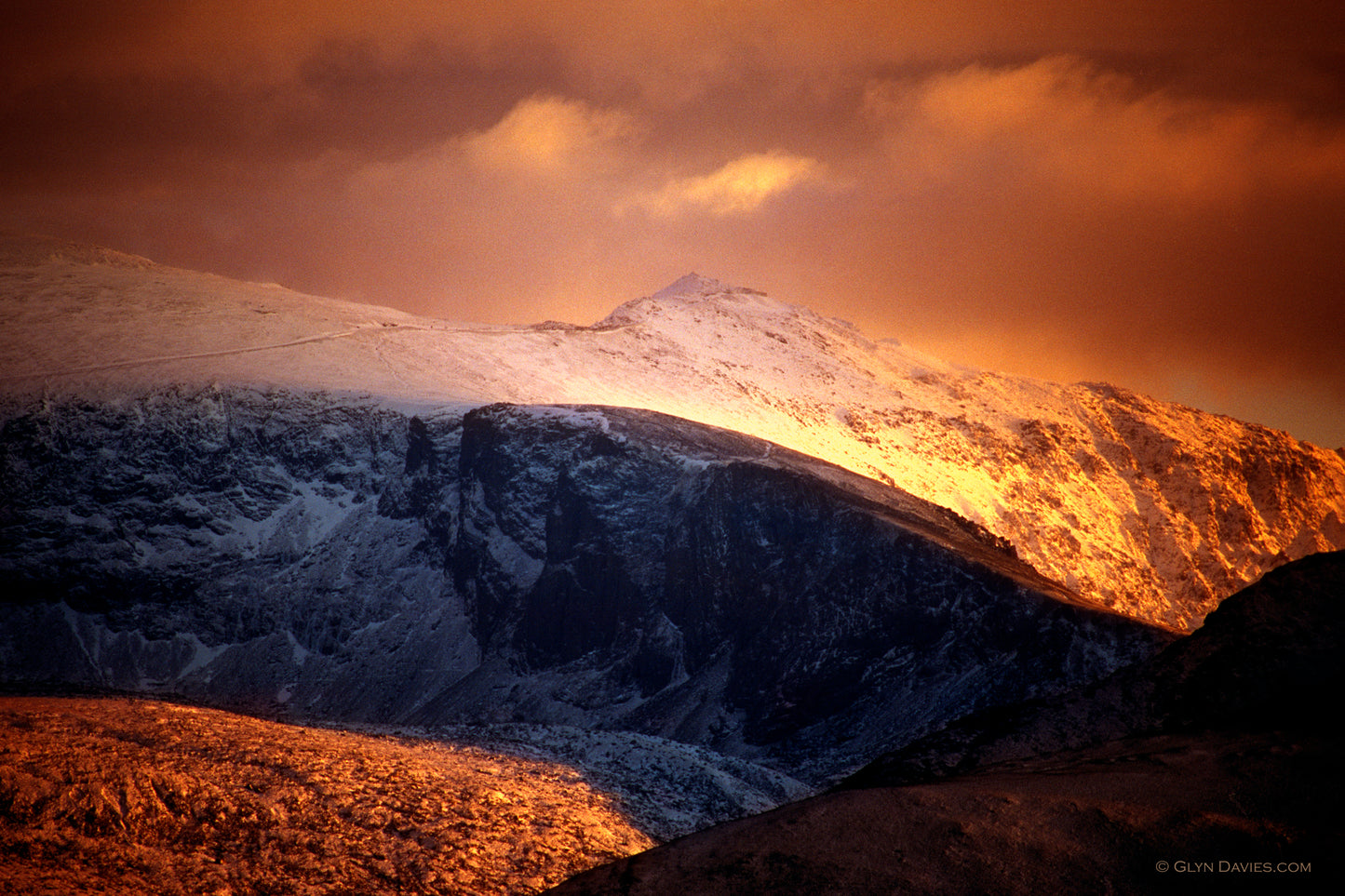 "Snowdon Evening" Yr Wyddfa