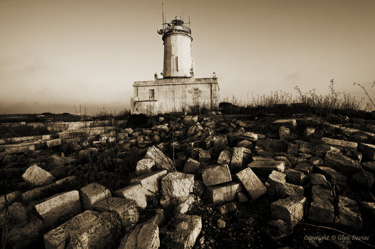 "Crumbled under the Light" Ta Gurdan Lighthouse, Gozo