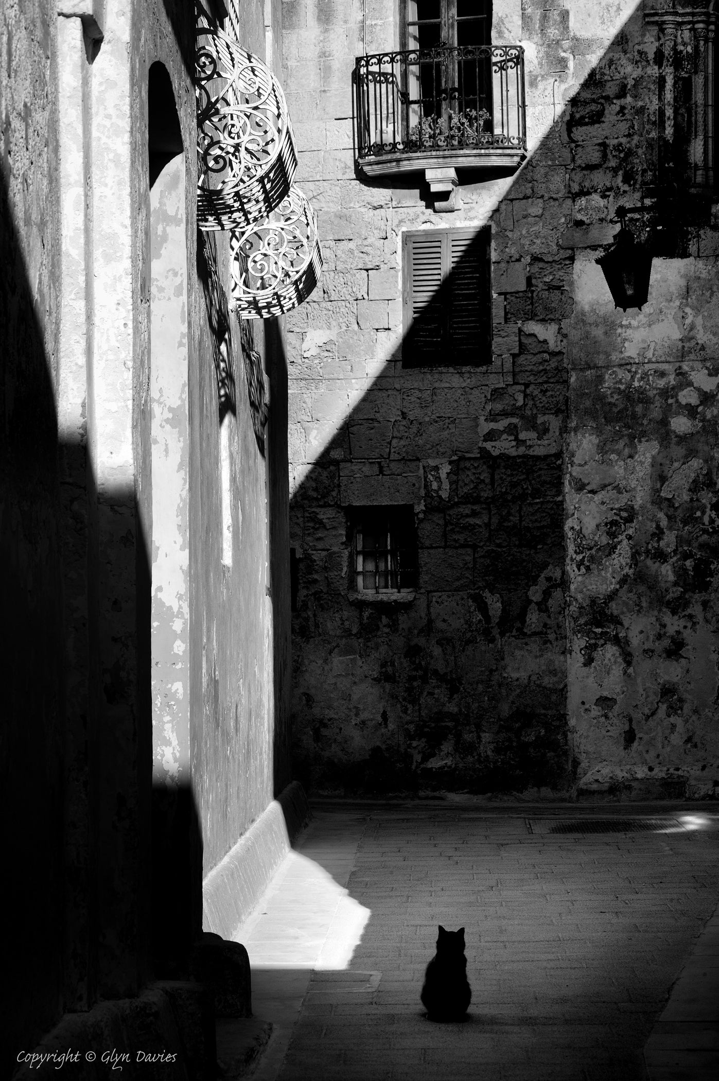 "Shadows in Silent Alleys" Mdina, Malta