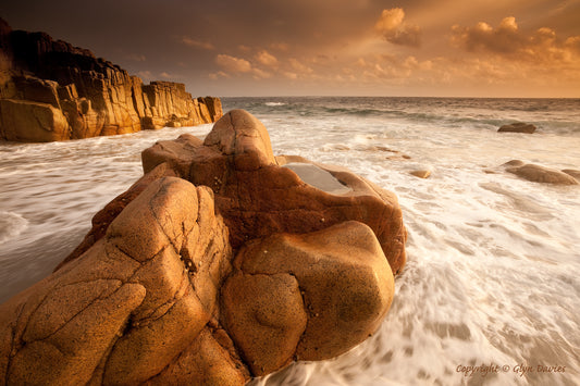 "Bubblegum Rock" Porth Nanven, Cornwall