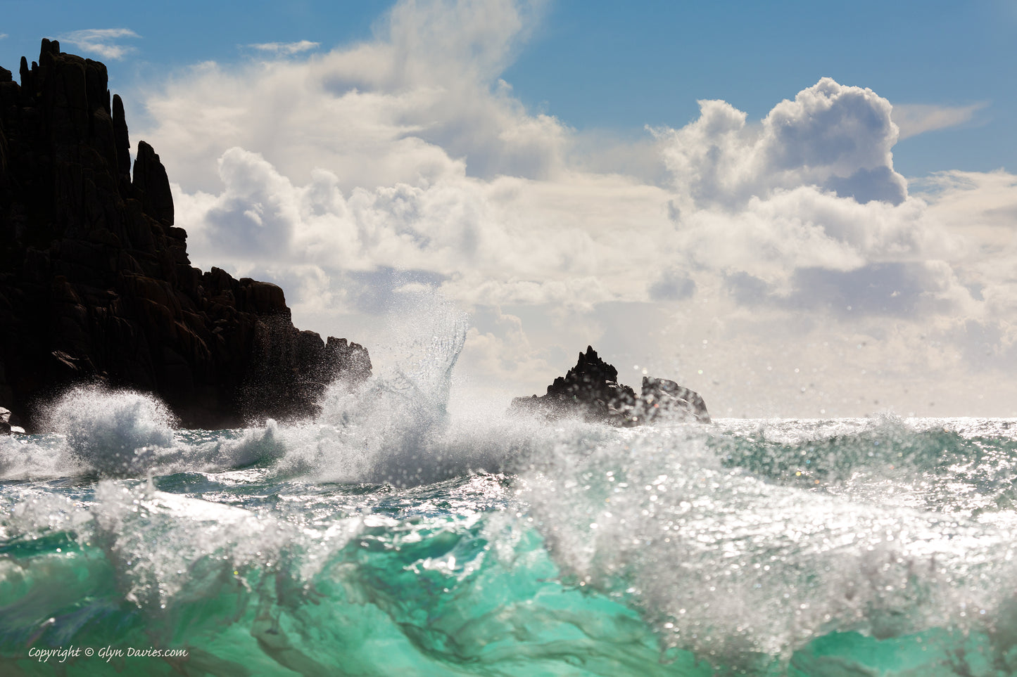 "Light Beneath the Waves" Porthcurno, Cornwall