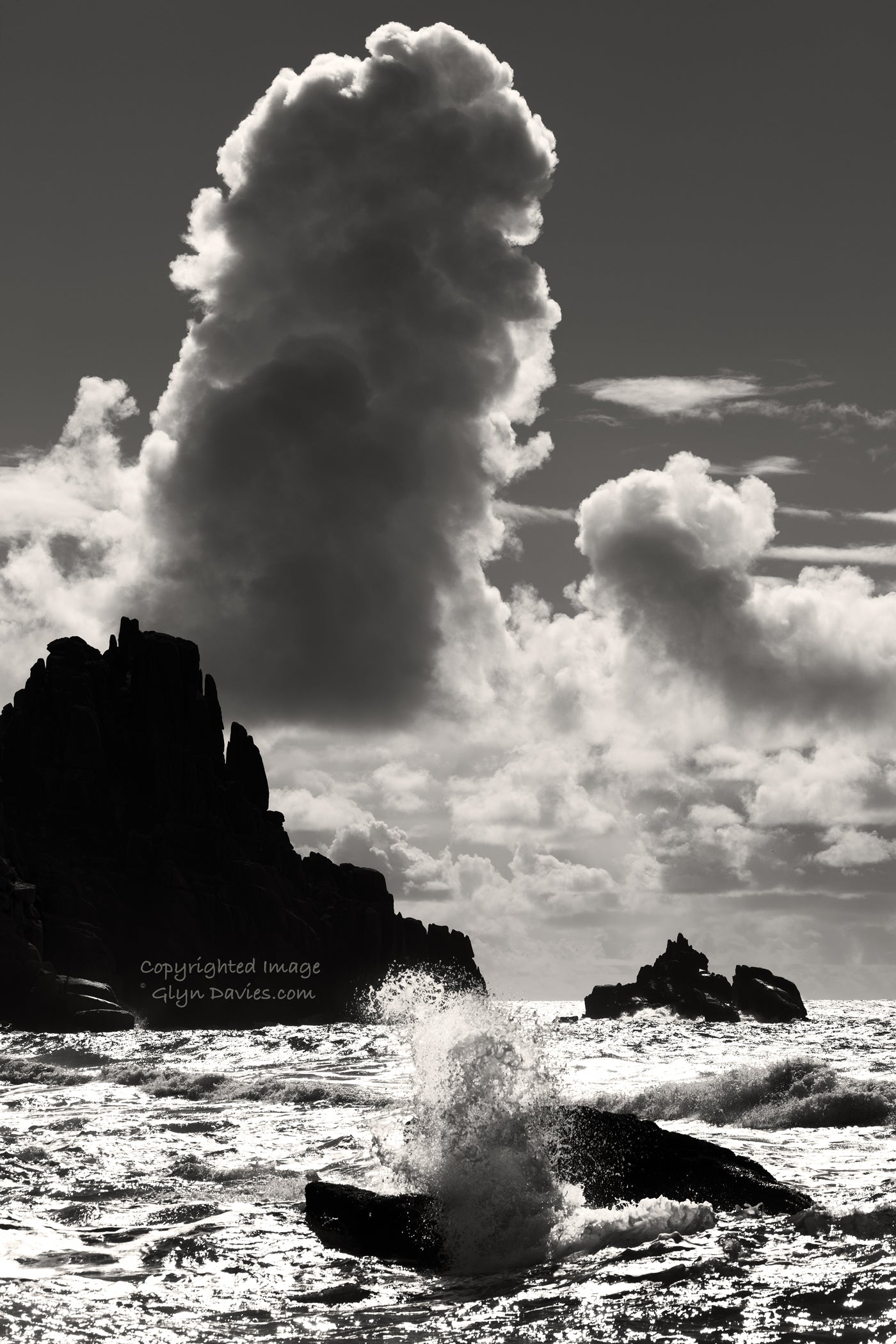 "It Rose Dramatically" Porthcurno, Cornwall