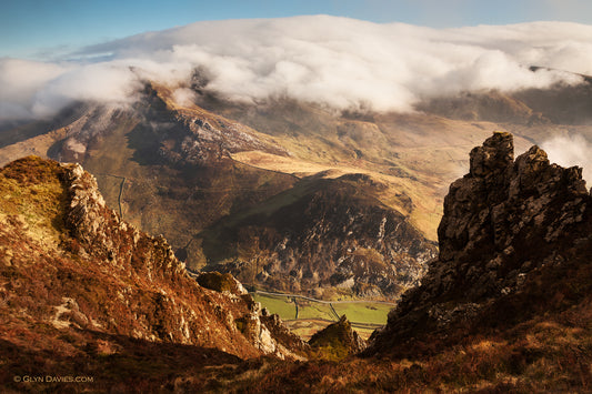 "Nantlle Ridge under Cloud Bank" Mynydd Mawr