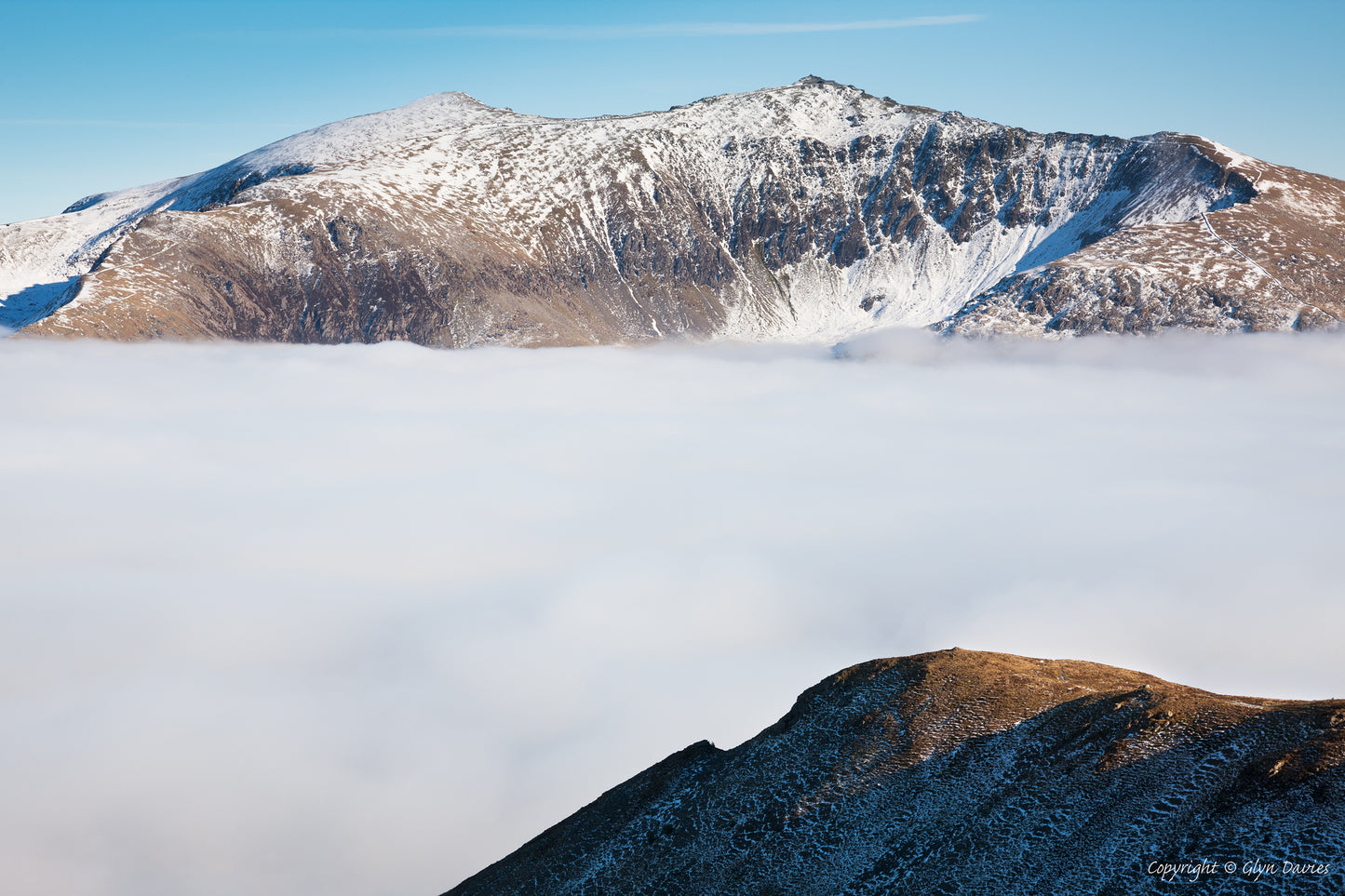 "Snowdon Above Inversion" Yr Wyddfa