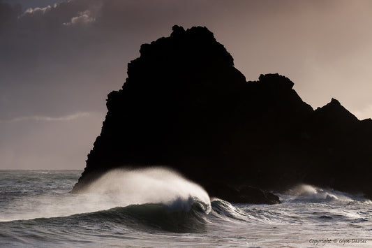 "White Horses Black Shadows" Kynance, Cornwall