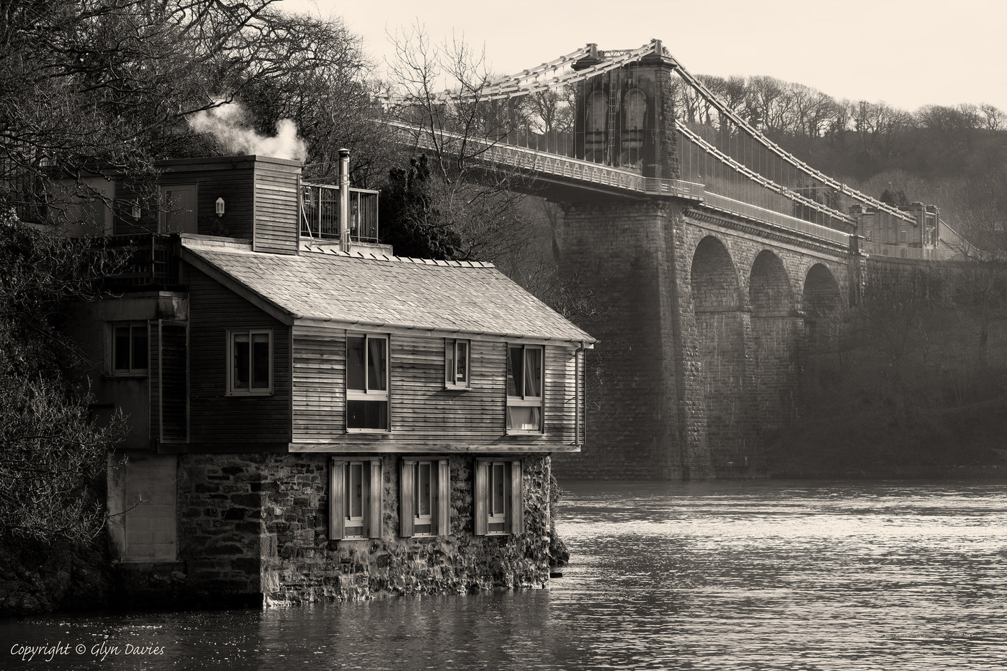 "Early Morning Smoke" Menai Bridge