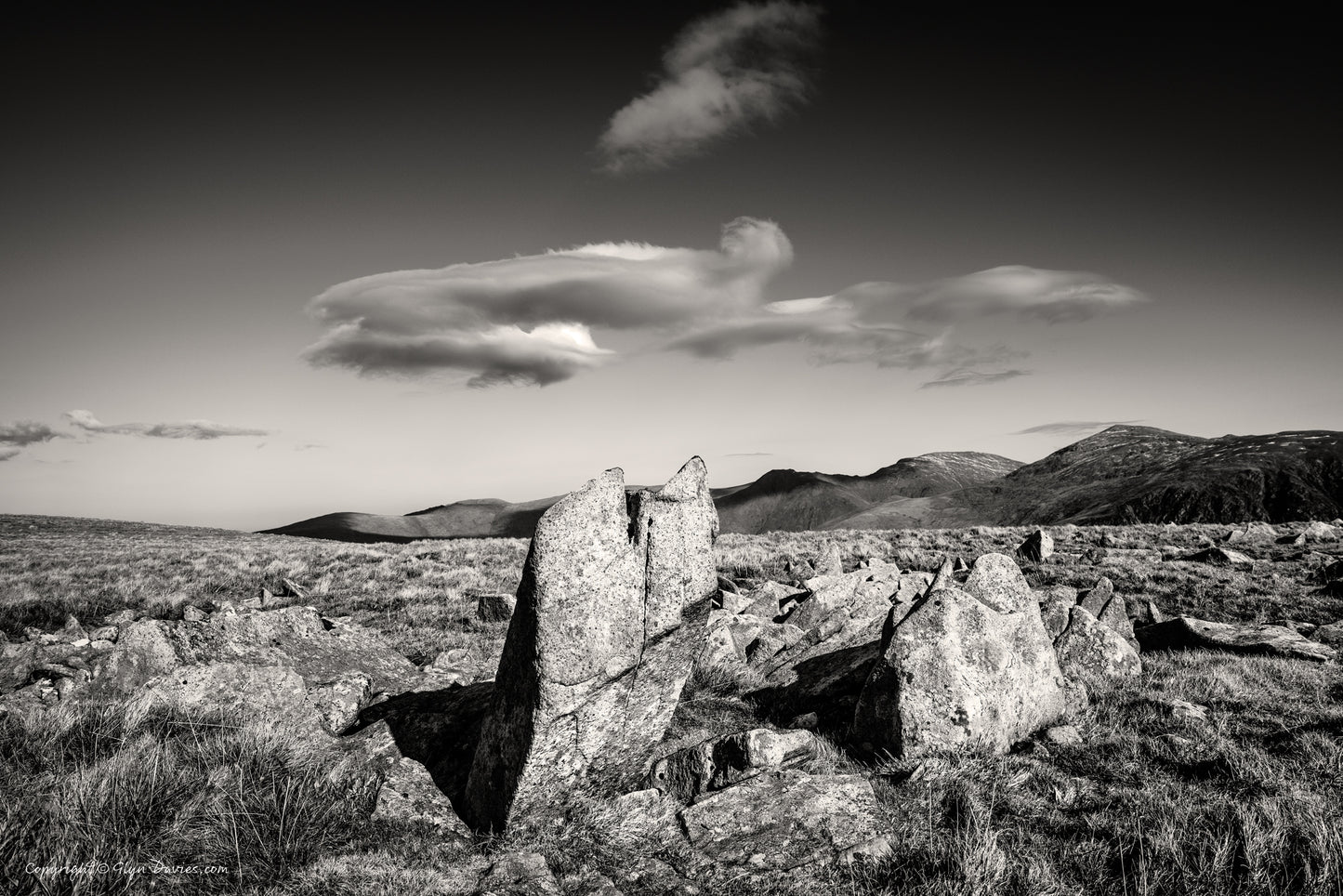 "Gathering Clouds Over Eons of Rock" Carnedd y Filiast, Eryri