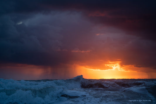 "Dipping Sunset" Rhosneigr