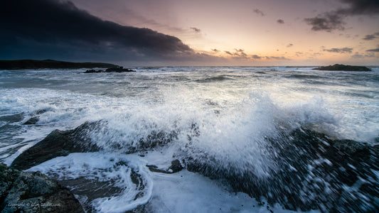 "Very High Tide in a Small Cove" Porth Nobla