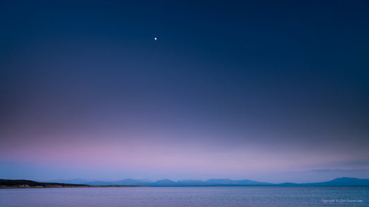 "Moon Over a Pink Bay" Llanddwyn