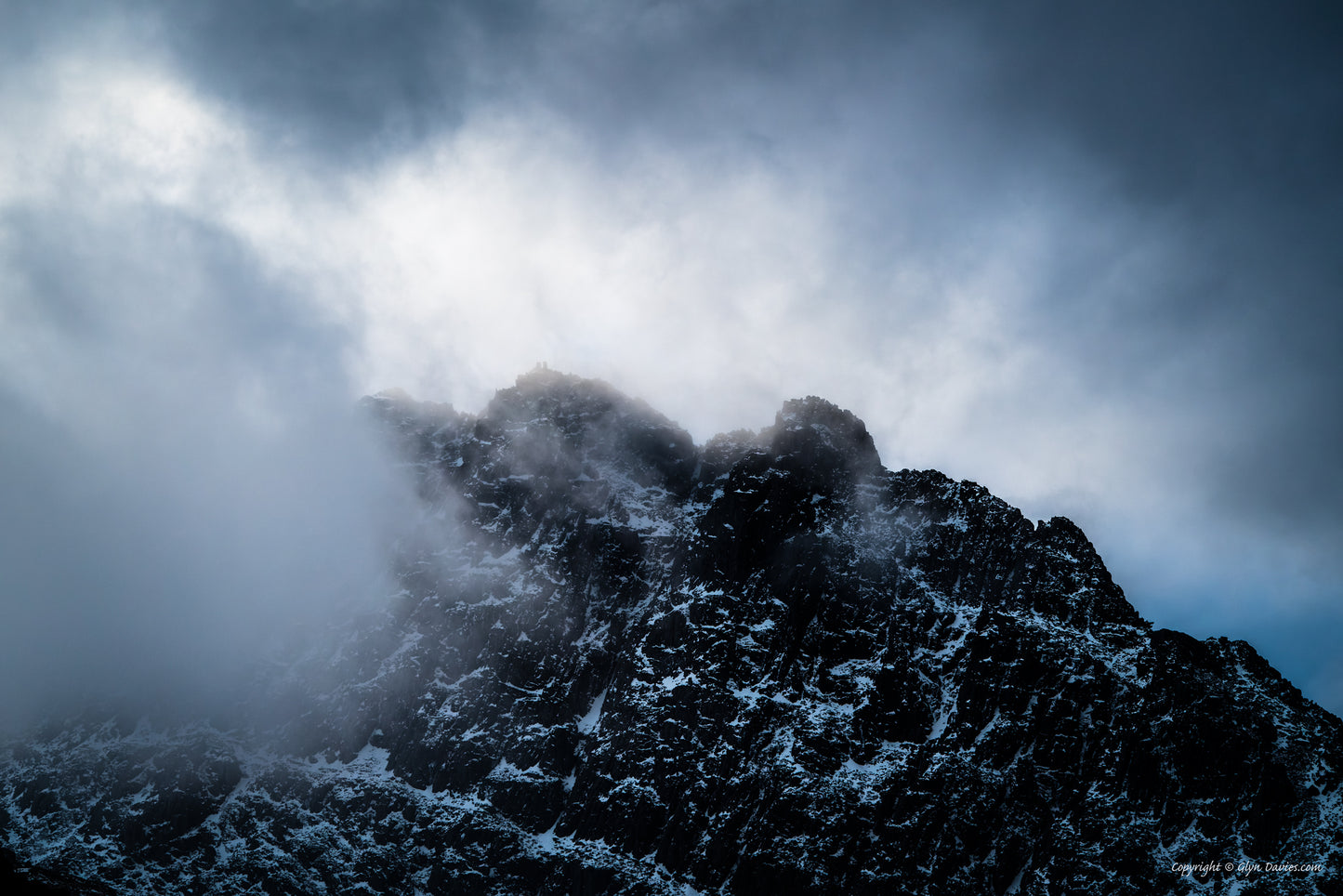 "Figures in a Winter Landscape" Tryfan