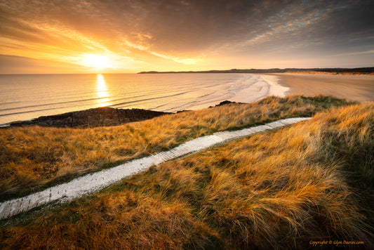 "Sunset on Gentlest Curves" Llanddwyn