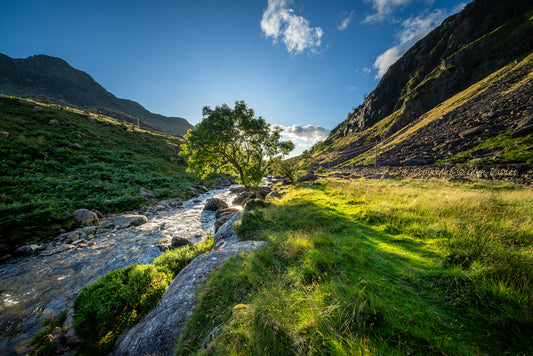 "Sunset at the Riverbank" Eryri