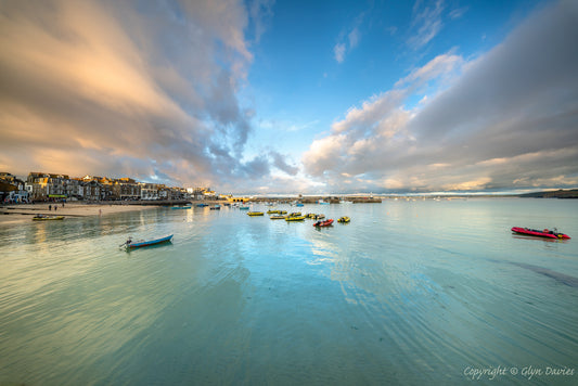 "Watercolour Sunset" St Ives