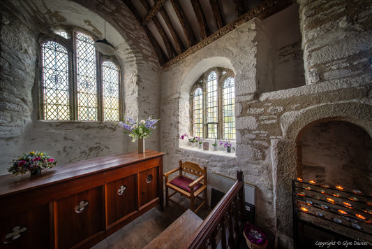 "Sitting in Peace" St Winwalloe's Church, Gunwalloe